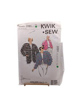 UNCUT Kwik Sew 2031 Vintage Sewing Pattern for Misses Loose Jacket XS-XL